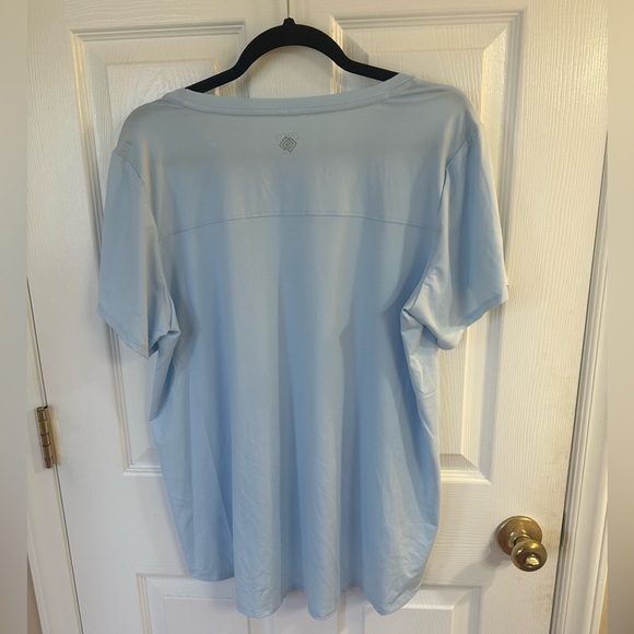 NWT Zelos Light Blue T-Shirt Size 1X Curvy Athletic - Picture 2 of 7